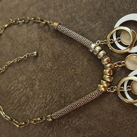 VTG Mesh Circle Cluster Atomic Mod Chain Necklace - Picture 3 of 5